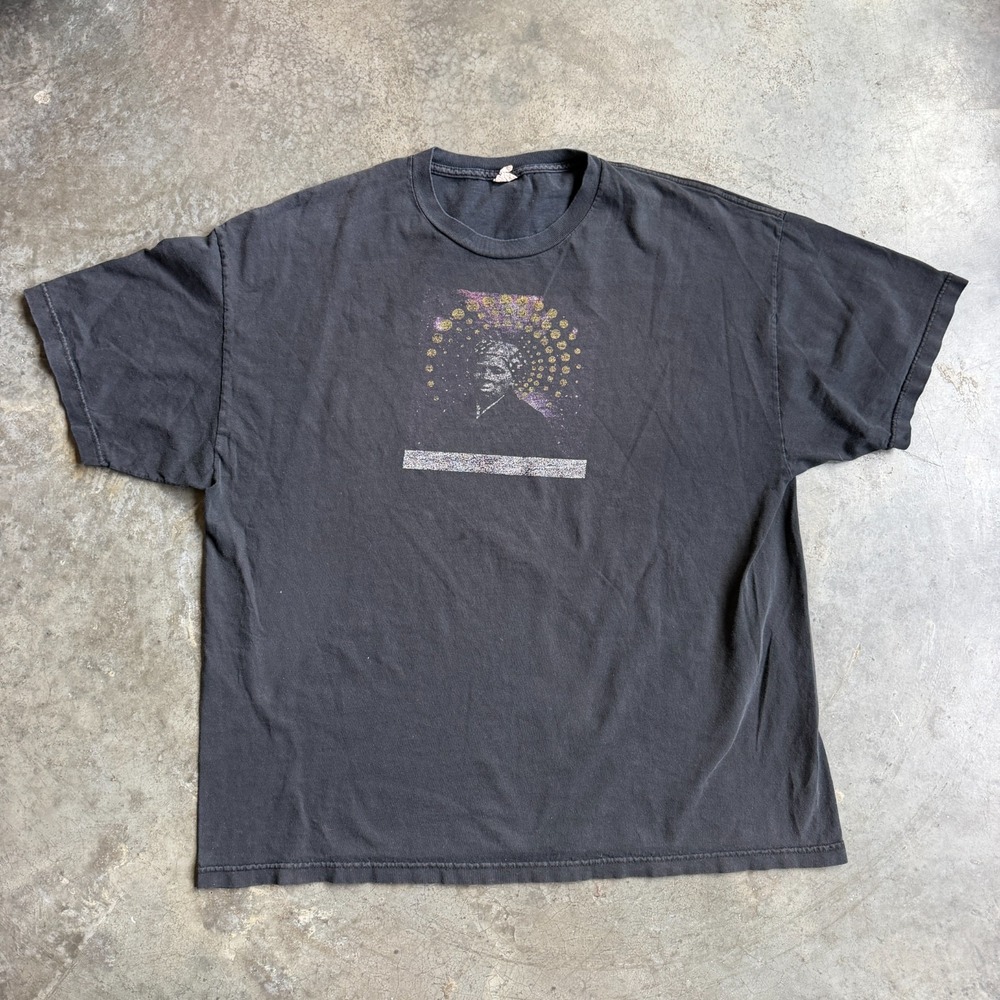 VTG Harriet Tubman Black History Faded Graphic Print Shirt RARE Mens 2XL 24x29
